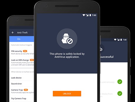AVG AntiVirus for Android theo dõi điện thoại chống trộm