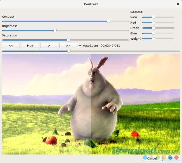 Avidemux cho phép người dùng tùy chỉnh linh hoạt bộ lọc