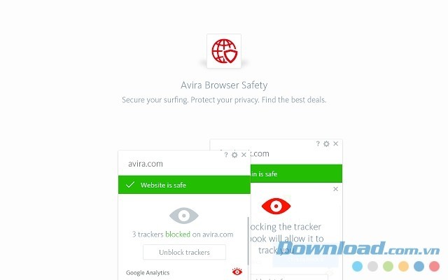 Tiện ích bảo mật khi lướt web Avira Browser Safety cho Chrome