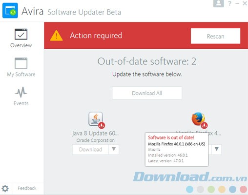 Xem chi tiết kết quả quét