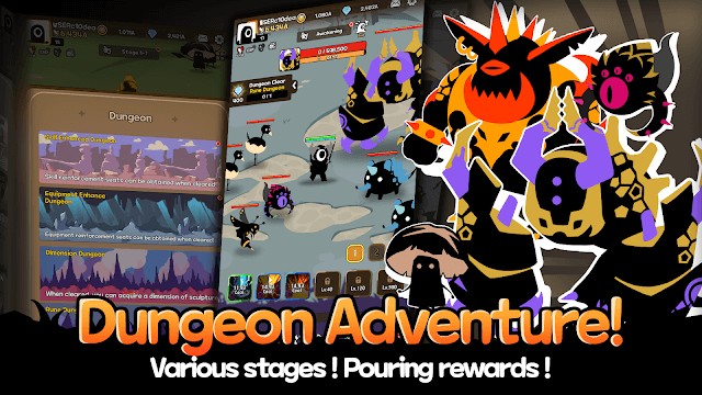 Chinh phục các ngục tối đầy quái vật và nhận thưởng trong game Awesome Devil