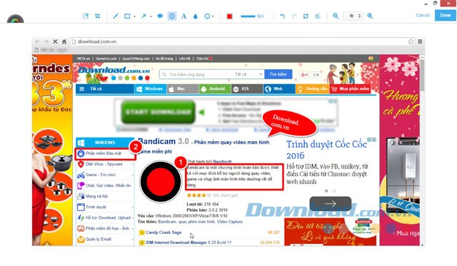 Chỉnh sửa ảnh trong ứng dụng