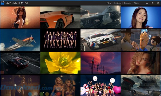 Xem 16 video trong một cửa sổ