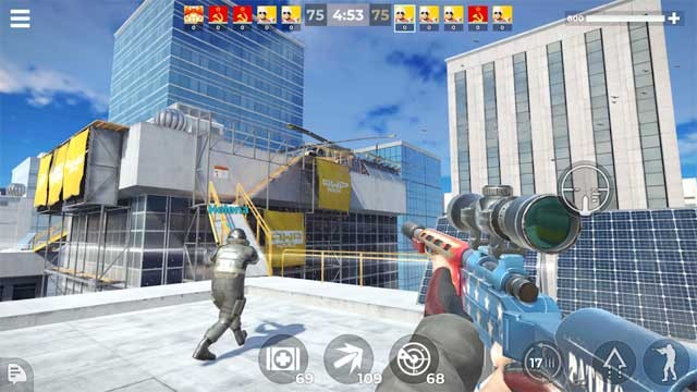 Trong game AWP Mode for Android có nhiều môi trường bắn súng đa dạng