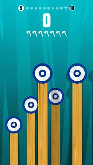 Trong Axe Champ cho Android, nhiệm vụ của bạn là ném rìu vào các mục tiêu để ăn điểm