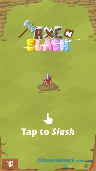 Main Menu trông hết sức đơn giản của game vui miễn phí cho Windows Phone và máy tính Axe'n'Slash