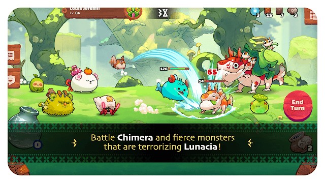 Đưa các Axie của bạn đi chống lại Chimera và các quái vật đáng sợ khác trong game Axie Infinity: Origins