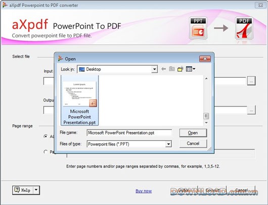 AXPDF PowerPoint to PDF Converter