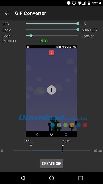Chuyển video thành ảnh GIF
