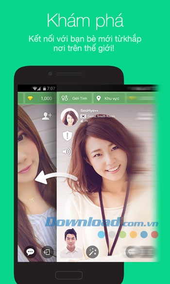 Tính năng chính của ứng dụng Azar trên Android