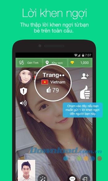 Tính năng chính của ứng dụng Azar trên Android