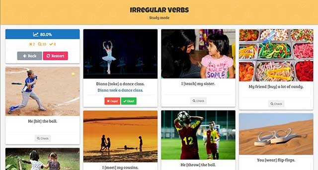 Bạn có thể mở Baamboozle trong lớp học và tham gia ngay vào một trò chơi