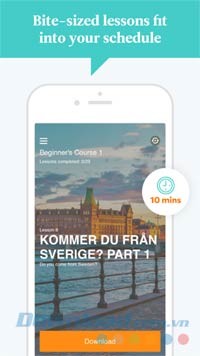 Các bài học chia nhỏ phù hợp với lịch trình của bạn