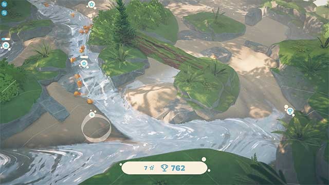 Dẫn đàn vịt cao su vượt qua dòng nước một cách an toàn