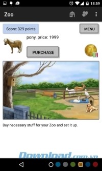 Mua nhiều đồ dùng trong Baby Adopter cho Android để bé có sân chơi hấp dẫn