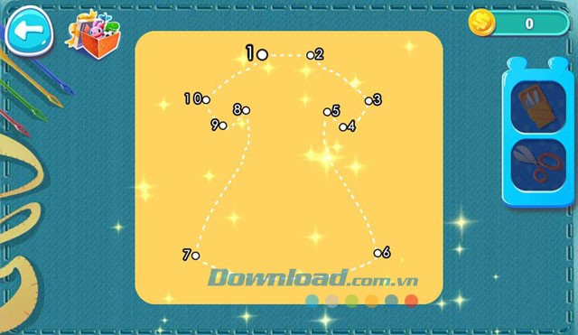 Cắt vải để chuẩn bị may váy