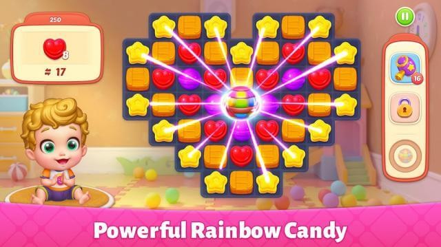 Giải các màn đố xếp kẹo match-3 vui nhộn nhưng đầy thách thức