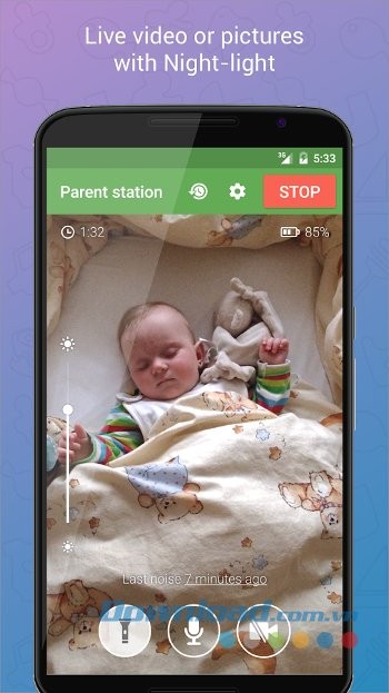 Baby Monitor 3G cho Android cung cấp video trong thời gian thực