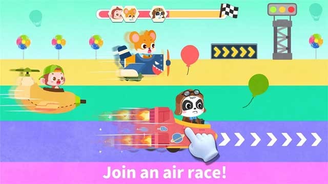 Tham gia cuộc đua máy bay cùng các loài vật dễ thương