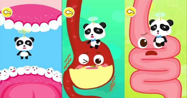 Baby Panda's Amazing Body Adventure sẽ giúp bé tìm hiểu quá trình tiêu hóa thức ăn