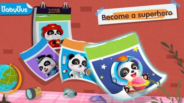 Bé tập làm những công việc dũng cảm trong game mô phỏng Baby Panda's Brave Jobs