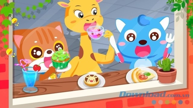 Game trẻ em Baby Panda's Café cho Android có đồ họa cực dễ thương
