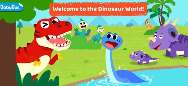 Bé tìm hiểu những điều thú vị của thế giới khủng long trong game Baby Panda's Dinosaur World
