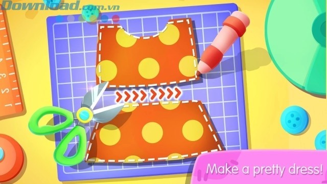 Thiết kế bộ váy cho búp bê