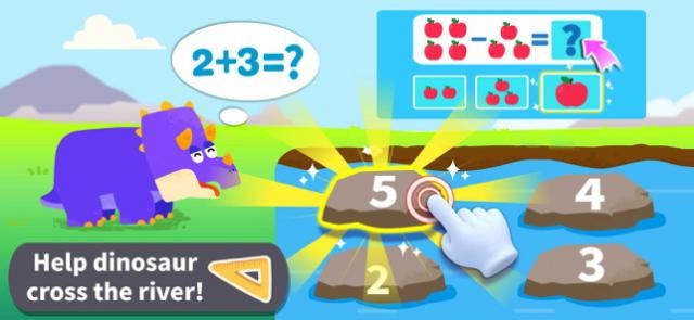 Giải toán để giúp khủng long qua sông