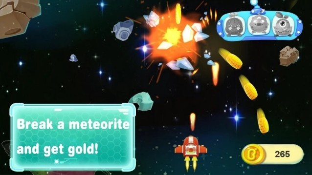 Phá vỡ thiên thạch và nhận vàng