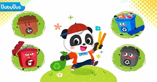 Cùng gấu trúc nhỏ Kiki dọn dẹp thị trấn mơ ước trong Baby Panda’s Town Cleaning