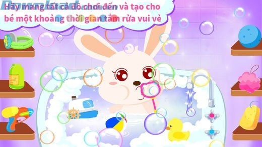 Chơi cùng các đồ chơi thú vị trong nhà tắm