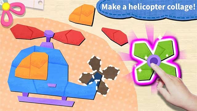 Cắt dán 5 loại phương tiện giao thông dễ thương