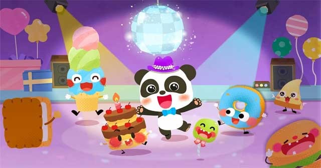 Tham gia bữa tiệc ẩm thực vui nhộn cùng các món ăn trong game Baby Panda's Food Party Dress Up