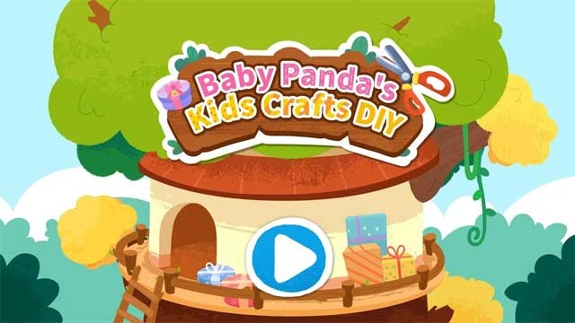 Rèn luyện sự phối hợp tay mắt cho bé thông qua nhiều mini game thú vị của Baby Panda's Kids Crafts DIY