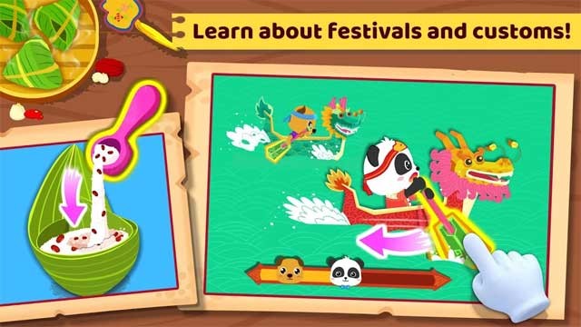 Tìm hiểu về văn hóa và phong tục các nước với game Baby Panda's Preschool Science cho Android