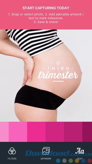 Sửa ảnh khi mang thai