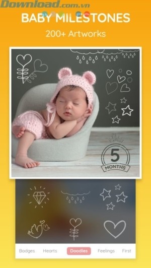 Thêm các doodle siêu yêu lên ảnh