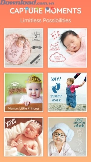 Ghi lại khoảnh khắc đáng nhớ của bé yêu nhà bạn