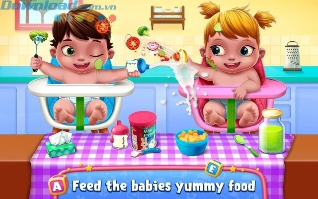 Cho bé ăn những đồ ăn dinh dưỡng