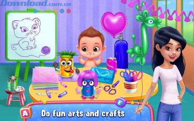 Chơi các trò chơi nghệ thuật và chế tạo