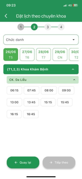 Đặt lịch khám trên Bach Mai Care