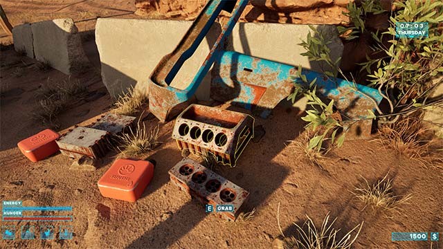 Thu thập các bộ phận và tìm kiếm chiến lợi phẩm trên đường đi, trong thị trấn