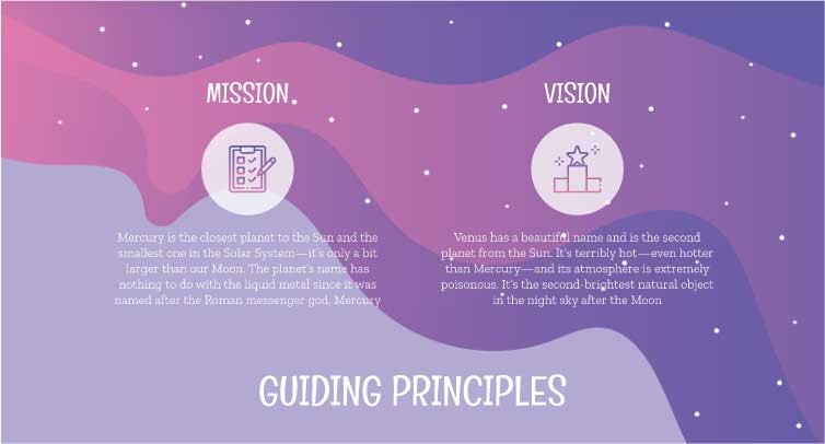 Mẫu slide thuyết trình có màu tím chủ đạo