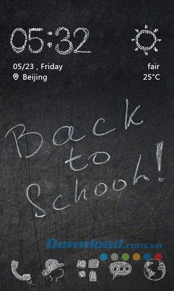 Hình nền Back to School Theme trên Android