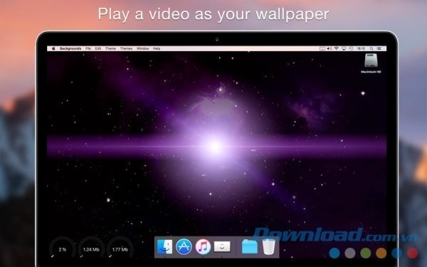 Backgrounds cho Mac là ứng dụng hình nền độc đáo dành riêng cho máy tính Apple