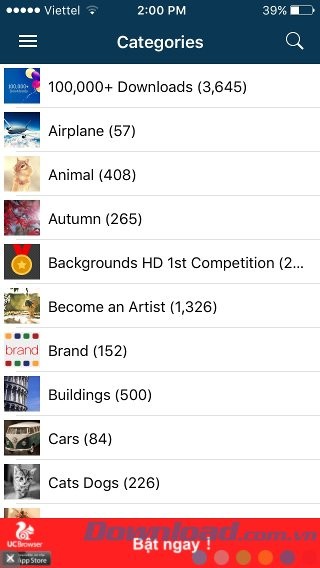 30 danh mục hình nền