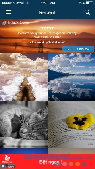 Cập nhật hình nền mới