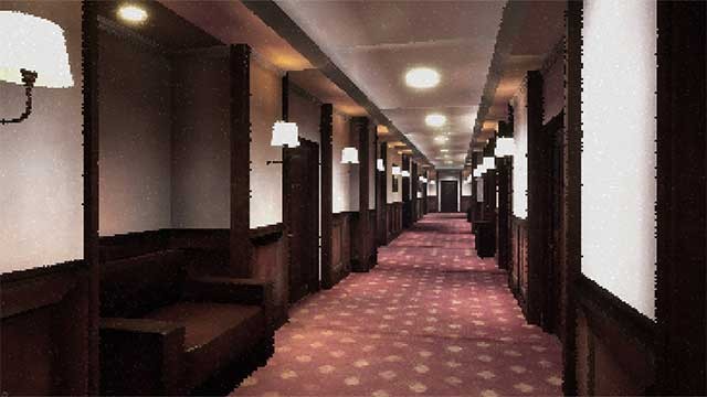 Đồ họa phong cách pixel sống động với bối cảnh các căn phòng mở và sáng tạo