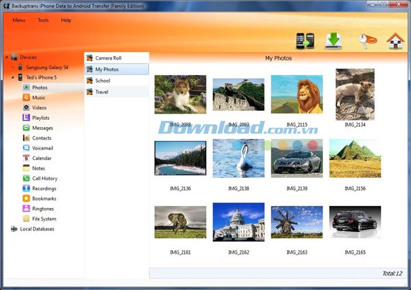 Backuptrans iPhone Data to Android Transfer